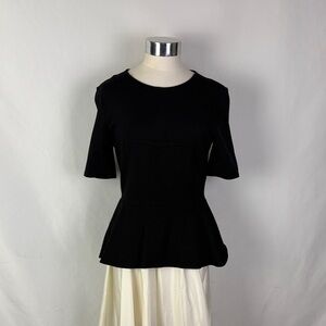 BCBG Black With Peplum Top